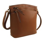 Tmavě modrá dámská crossbody kabelka se zlatými doplňky