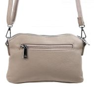 Latté hnědá crossbody dámská kabelka se třemi oddíly 5414-BB