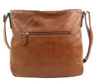 Hnědá dámská středně velká crossbody kabelka 1911-BB