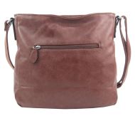 Starorůžová dámská středně velká crossbody kabelka 1911-BB