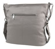 Šedá moderní crossbody dámská kabelka 67-MH