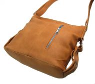 Hnědá moderní crossbody dámská kabelka 67-MH