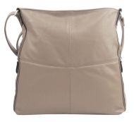 Praktická velká dámská crossbody kabelka 47-MH latté hnědá