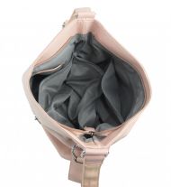 Růžová moderní crossbody dámská kabelka 67-MH