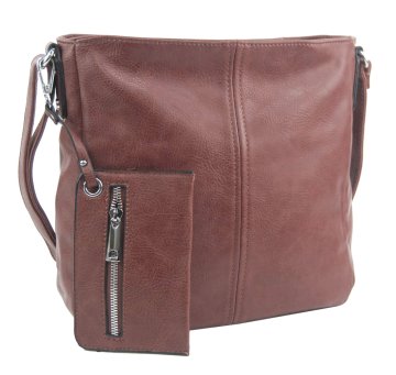 Starorůžová dámská středně velká crossbody kabelka 1911-BB