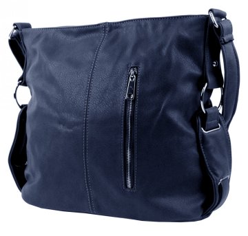 Tmavě modrá moderní crossbody dámská kabelka 67-MH